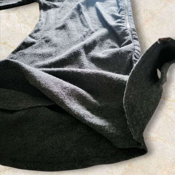 Michael Kors Size 6 Gray Long Sleeve Jersey Wool Blend Midi Dress - Picture 3 of 4